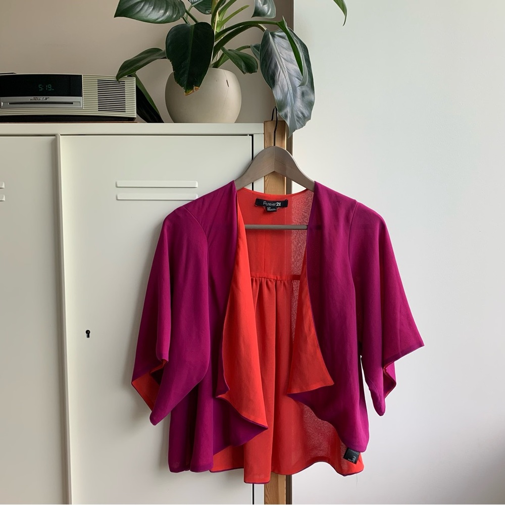 Colourful & Oversized bolero